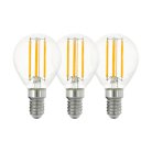 Комплект из 3-х светод. филаментн. ламп Eglo 12812 P45, 4W(E14), 2700K LM_LED_E14