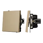 Механизм выключателя одноклавишный непроходной SWT-TENDO-MK01-SFPL-GD (230V, 10A) Arlight 054567