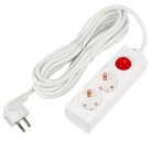 Розеточные блоки, удлинители Uniel S-GCU2-5B WHITE Ultra