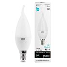 Лампа светодиодная Gauss 34126 E14 6W 4100K матовая Elementary Candle