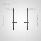 Бра GIA PAIR Размер M. Цвет Черный. Тип В Lampatron 7250-19921