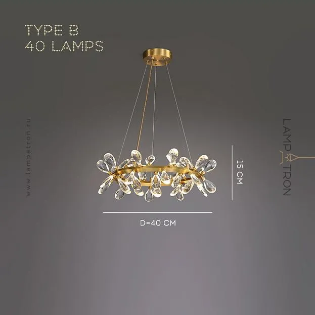 Кольцевые люстры и светильники GLORIOLE RING Тип B. 40 ламп Lampatron gloriole-ring-b-40 9121-25962 Кольцевые люстры и светильники GLORIOLE RING Тип B. 40 ламп Lampatron gloriole-ring-b-40 9121-25962