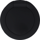 Накладка для розетки Schuko с заземлением, с крышкой, 16A 250 В~, матовый карбон, Donel DO45430 D16