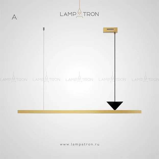 Реечный, рядный светильник MIRELL Тип A. Размер L. Цвет Черный + Золото Lampatron 3731-9243 Реечный, рядный светильник MIRELL Тип A. Размер L. Цвет Черный + Золото Lampatron 3731-9243