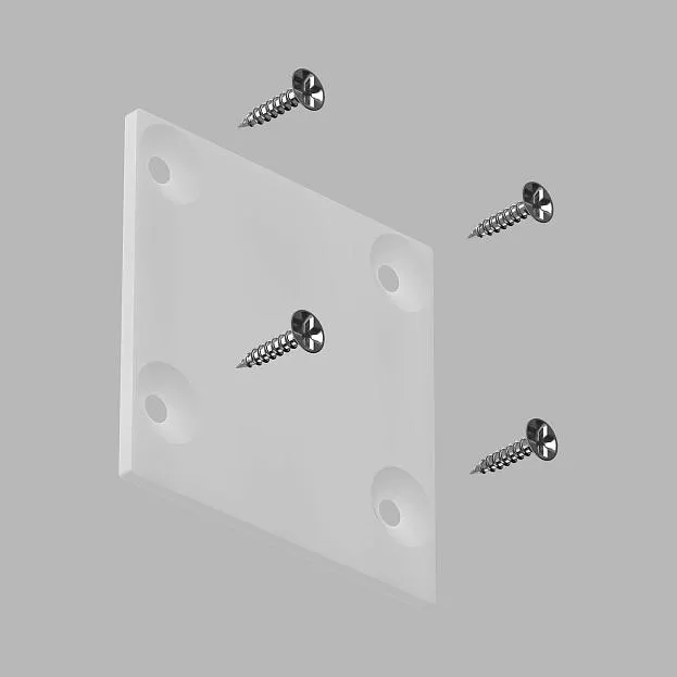 Заглушка для накладного профиля Ledron 13173-Z White