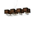 Хрустальная подвесная люстра Lumina Deco LDP 1248-8 BK Fianelo