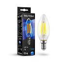 Светодиодная лампа Voltega 8461 Crystal Candle 5W 4000K E14 DIM VG10-C1E14cold5W-FD