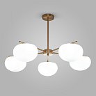 Подвесная люстра со стеклянными плафонами Eurosvet 30190/5 латунь a065712 Like