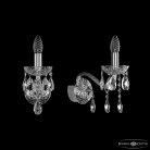 Бра хрустальные Bohemia Ivele Crystal  1413B/1/165 Ni