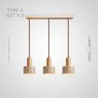 Готовая комбинация светильников JAMTE COMBO Тип A. 3 лампы. Планка Lampatron 7122-19551