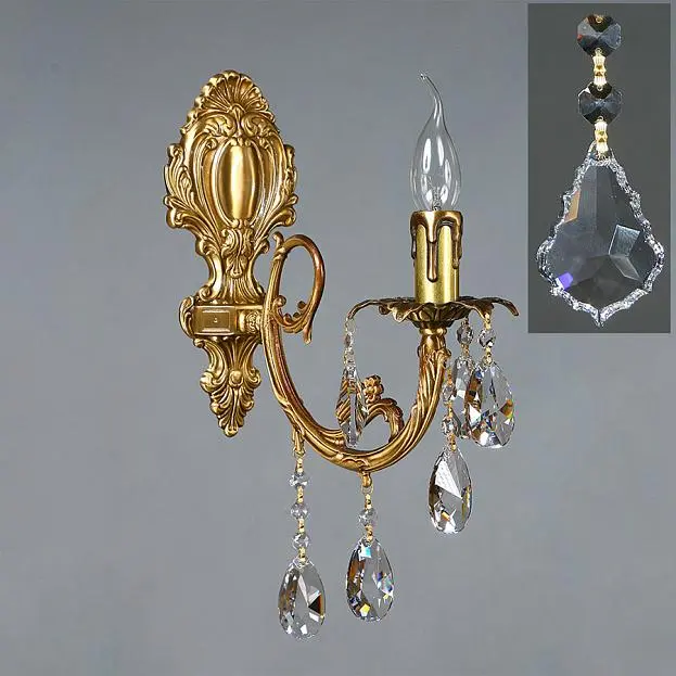 Бра Ambiente 8888/1 AB Leaf crystal