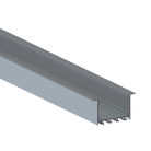 Встраиваемый алюминиевый профиль 3 м Donel DN18529H3Alu DN8ALE