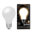 Лампа Gauss 102202110 филаментная E27 10W 2700К груша матовая Filament A60