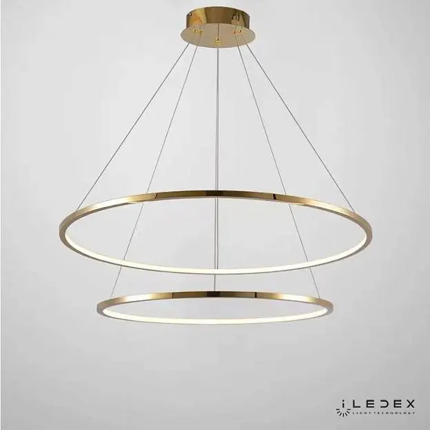 Подвесной светильник iLedex 10112P/2-39W-3000K (6/4) BR Axis Подвесной светильник iLedex 10112P/2-39W-3000K (6/4) BR Axis