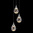 Подвесной светильник Delight Collection MD24001004-3A chrome/clear Stilla