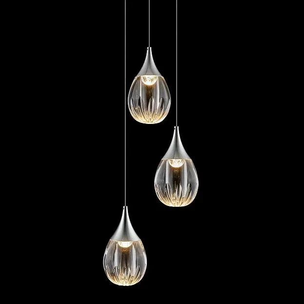 Подвесной светильник Delight Collection MD24001004-3A chrome/clear Stilla