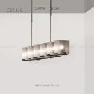 Реечный, рядный светильник BILLA 6 ламп Lampatron billa-6 4995-12702