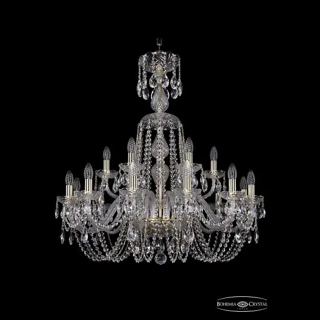 Люстра хрустальная Bohemia 1402/12+6/300/XL-90 G Люстра хрустальная Bohemia 1402/12+6/300/XL-90 G