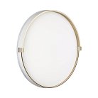 Светильник пластик/белый/золотой LED 48Вт 3000/4000/6000К D390 IP43 CCT Sonex 7646/DLN OLIDI WHITE