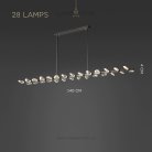 Реечный, рядный светильник GLORIOLE LINE 28 LED Lampatron gloriole-line-28 9128-26001