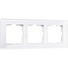 Рамка на 3 поста Werkel W0031101 (белый,стекло) a051196 Favorit