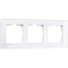 Рамка на 3 поста Werkel W0031101 (белый,стекло) a051196 Favorit