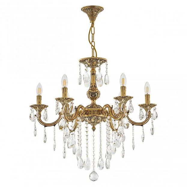 Люстра с хрустальными подвесками Bohemia Ivele Crystal AL78101/6/210 B GB