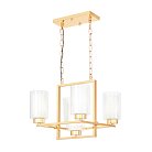 Подвесной светильник Lumina Deco LDP 1239-5 F.GD Lino