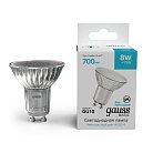 Лампа светодиодная GU10 8W 4000K матовая Gauss 10106282 Basic