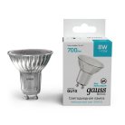 Лампа светодиодная GU10 8W 4000K матовая Gauss 10106282 Basic