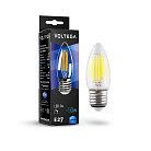 Светодиодная лампа Voltega 8463 Crystal Candle 5W 4000K E27 DIM VG10-C1E27cold5W-FD