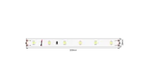 Светодиодная лента LUX, 3528, 60 LED/м, 4,8 Вт/м, 24В, IP33, Теплый белый (2700K) SWG DSG360-24-WW-33 