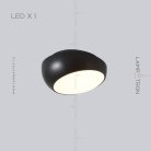Потолочный светильник DAGA 1 лампа. Цвет Черный Lampatron daga-1-black 6032-16066