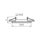 Светильник точечный встраиваемый KANLUX ALREN R DTL-B (26757)