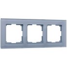 Рамка на 3 поста Werkel W0031115 (серый,стекло) Favorit a050963