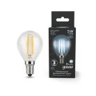 Лампа Gauss 105801205 LED Filament Globe E14 5W 4100K