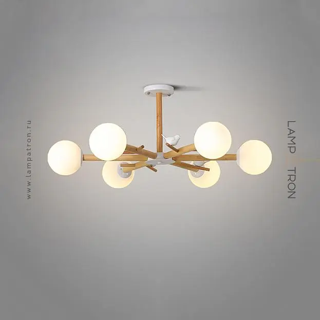 Люстра FINCH 6 плафонов. Lampatron 2200-3732 Люстра FINCH 6 плафонов. Lampatron 2200-3732