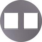 Накладка 2-я для розеток RJ45,TV,SAT, шампань, Donel DO86951 D16