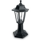 Светильник садово-парковый на постамент 6-ти гранник 60W E27 230V черный Feron 32273 НТУ 06-60-001