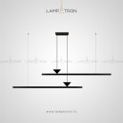 Реечный, рядный светильник MIRELL DUO Размер S. Цвет Черный Lampatron mirell-duo-s-black 3732-9250