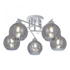 Люстра потолочная с плафонами Arte Milano 326508/5 WH+CR Amalfi