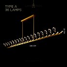 Реечный, рядный светильник GLORIOLE UP DOWN LINE Тип A (Кристаллы — Вверх). 36 LED. Lampatron gloriole-up-down-line-a-36 9126-25977