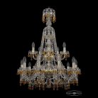 Люстра хрустальная Bohemia 1410/10+5/240/XL-91/2d G V1003