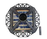 Светильник черный с солнечной батареей Kink Light 09142,19