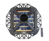 Светильник черный с солнечной батареей Kink Light 09142,19