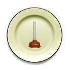 Тарелка Plunger Seletti 16839 Toiletpaper Enamel