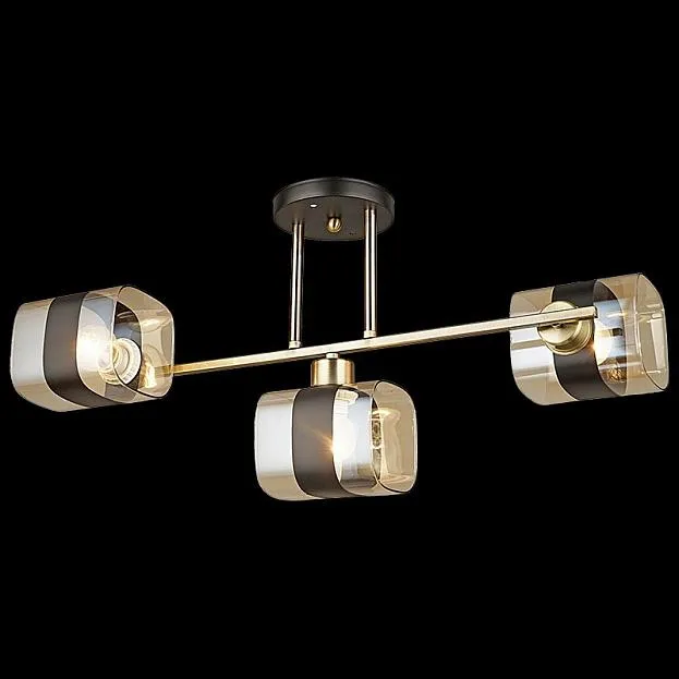 Потолочная люстра Reluce 04223-0.3-03 AB+BK Потолочная люстра Reluce 04223-0.3-03 AB+BK