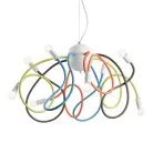 Подвесная люстра Ideal Lux 141909 MULTIFLEX SP8 COLOR