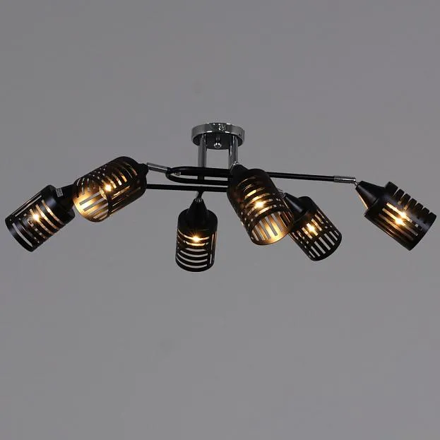 Потолочная люстра Reluce 70052-3.3-06 CR+BK Потолочная люстра Reluce 70052-3.3-06 CR+BK