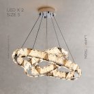 Кольцевые люстры и светильники ALEKSANDRIN Два кольца. 40 + 60 см Lampatron aleksandrin-2-s 6146-16518